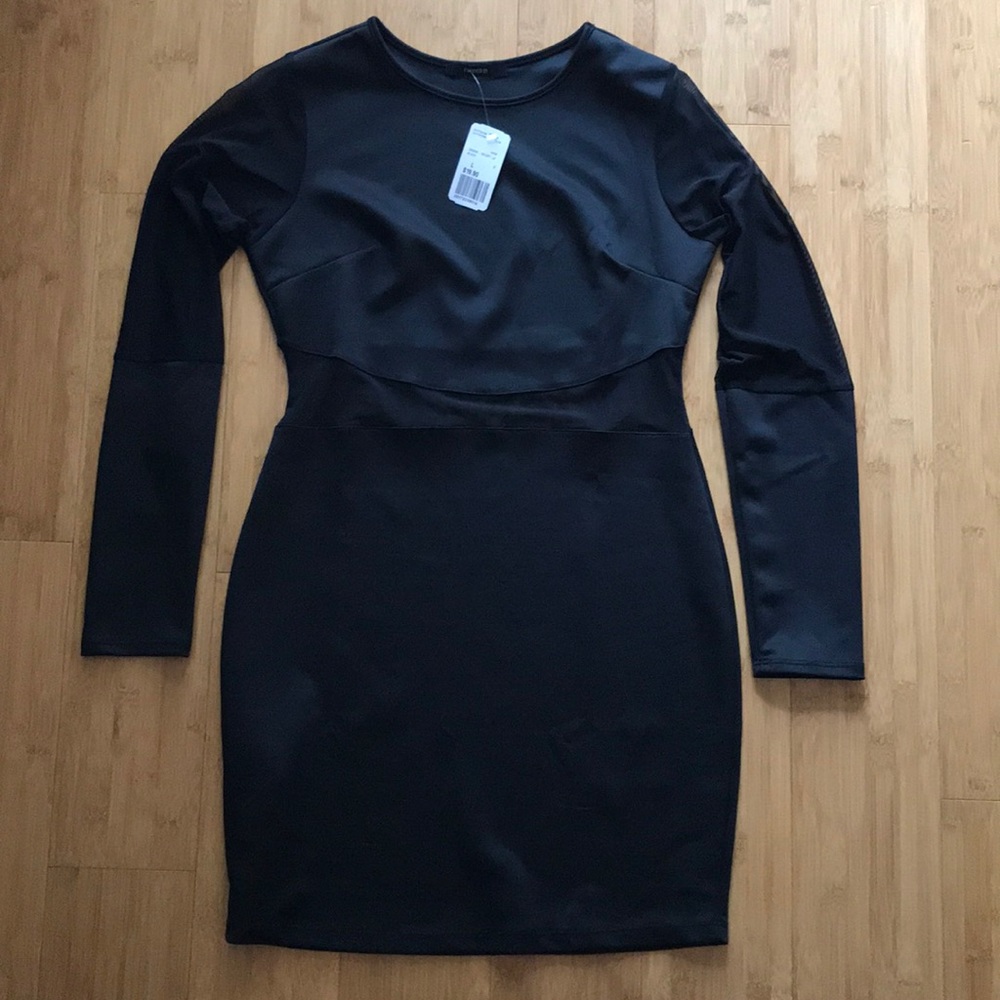 Forever 21 Bodycon Dress with mesh mid/arms -L